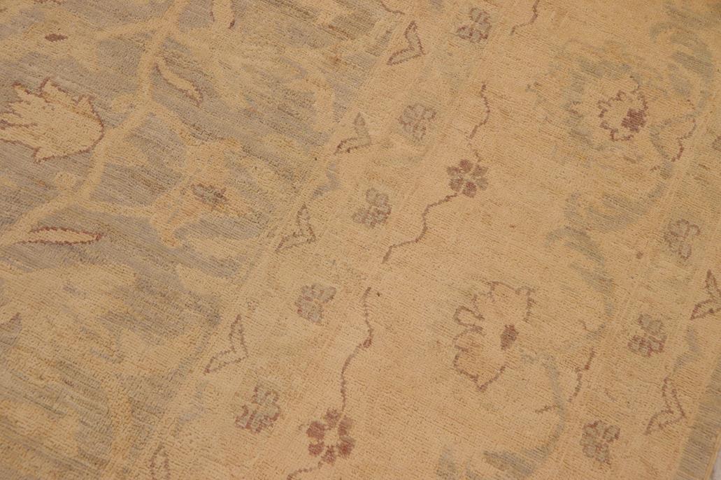 handmade Traditional Kafkaz Chobi Ziegler Lt. Green Beige Hand Knotted RECTANGLE 100% WOOL area rug 9 x 12