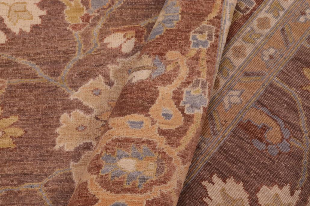handmade Traditional Kafkaz Chobi Ziegler Lt. Brown Beige Hand Knotted RECTANGLE 100% WOOL area rug 9 x 13