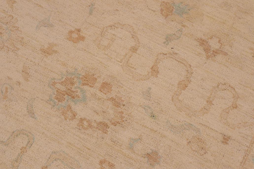 handmade Traditional Kafkaz Chobi Ziegler Tan Beige Hand Knotted RECTANGLE 100% WOOL area rug 9 x 11