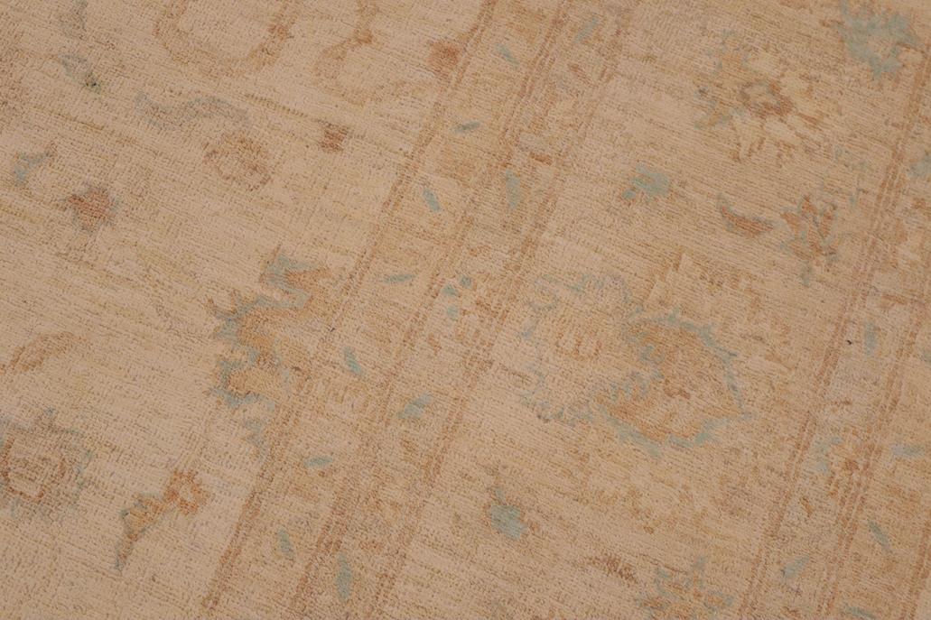 handmade Traditional Kafkaz Chobi Ziegler Tan Beige Hand Knotted RECTANGLE 100% WOOL area rug 9 x 11
