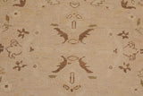 handmade Transitional Kafkaz Chobi Ziegler Beige Brown Hand Knotted RECTANGLE 100% WOOL area rug 9 x 12