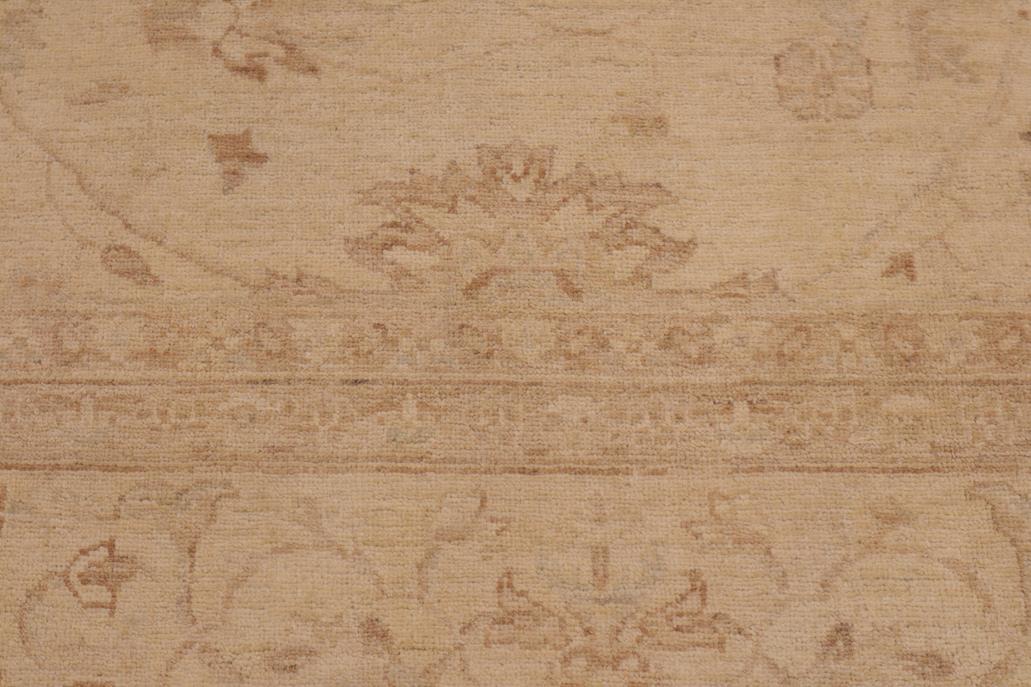 handmade Traditional Kafkaz Chobi Ziegler Beige Beige Hand Knotted RECTANGLE 100% WOOL area rug 9 x 12