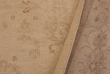 handmade Traditional Kafkaz Chobi Ziegler Beige Beige Hand Knotted RECTANGLE 100% WOOL area rug 9 x 12