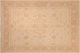 handmade Traditional Kafkaz Chobi Ziegler Beige Brown Hand Knotted RECTANGLE 100% WOOL area rug 8 x 10
