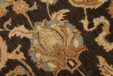 handmade Traditional Kafkaz Chobi Ziegler Charcoal Brown Hand Knotted RECTANGLE 100% WOOL area rug 9 x 11