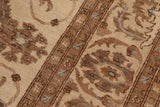 handmade Traditional Kafkaz Chobi Ziegler Beige Blue Hand Knotted RECTANGLE 100% WOOL area rug 9 x 13