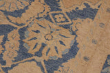 handmade Traditional Kafkaz Chobi Ziegler Blue Beige Hand Knotted RECTANGLE 100% WOOL area rug 9 x 12