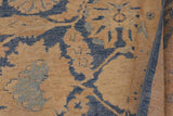 handmade Traditional Kafkaz Chobi Ziegler Blue Beige Hand Knotted RECTANGLE 100% WOOL area rug 9 x 12