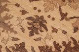 handmade Traditional Kafkaz Chobi Ziegler Ivory Lt. Tan Hand Knotted RECTANGLE 100% WOOL area rug 8 x 10