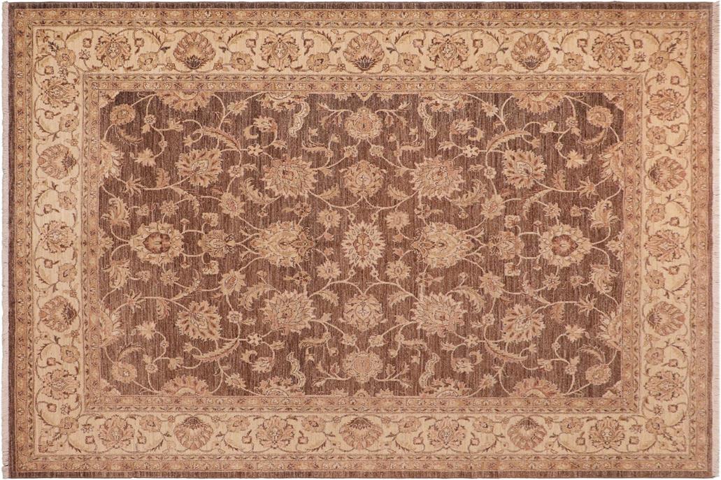 handmade Traditional Kafkaz Chobi Ziegler Lt. Brown Beige Hand Knotted RECTANGLE 100% WOOL area rug 8 x 10