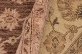 handmade Traditional Kafkaz Chobi Ziegler Lt. Brown Beige Hand Knotted RECTANGLE 100% WOOL area rug 8 x 10