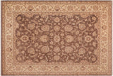 Boho Chic Ziegler Nicholle Brown Beige Hand-Knotted Wool Rug - 8'0'' x 9'9''
