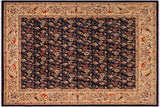 Boho Chic Ziegler Denita Blue Gold Hand-Knotted Wool Rug - 7'11'' x 9'6''