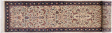 Kashan Pak Persian Myesha Beige/Blue Wool Runner - 2'7'' x 11'11''
