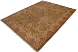 handmade Transitional Kafkaz Chobi Ziegler Green Brown Hand Knotted RECTANGLE 100% WOOL area rug 9 x 12