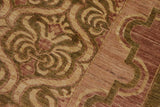 handmade Transitional Kafkaz Chobi Ziegler Green Brown Hand Knotted RECTANGLE 100% WOOL area rug 9 x 12