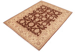 handmade Traditional Kafkaz Chobi Ziegler Brown Beige Hand Knotted RECTANGLE 100% WOOL area rug 8 x 10