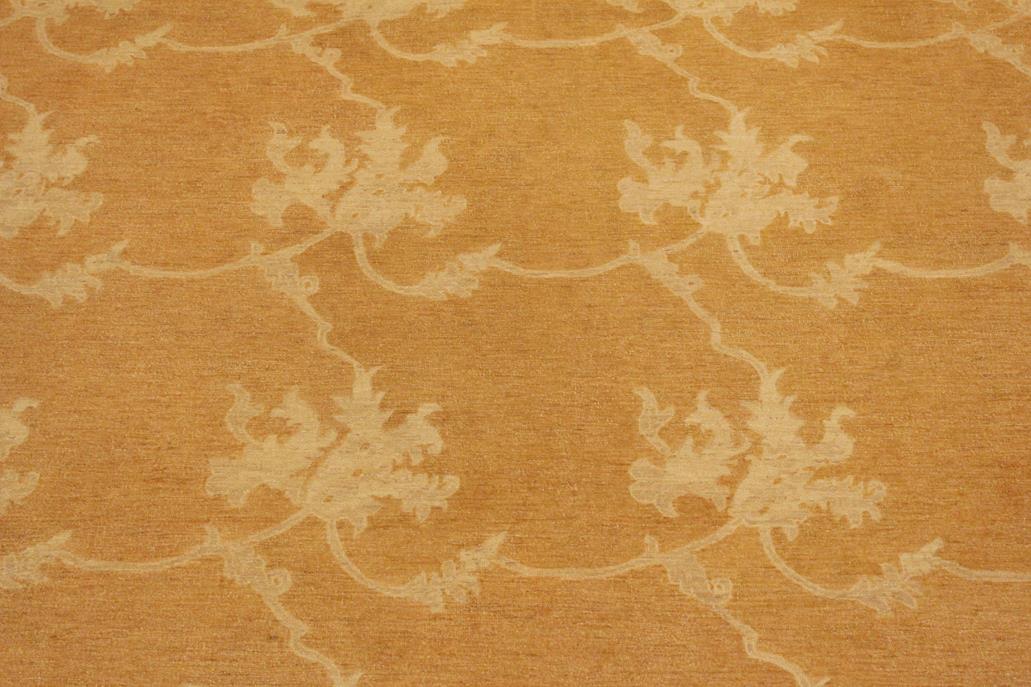handmade Transitional Kafkaz Chobi Ziegler Dull Orange Tan Hand Knotted RECTANGLE 100% WOOL area rug 9 x 12