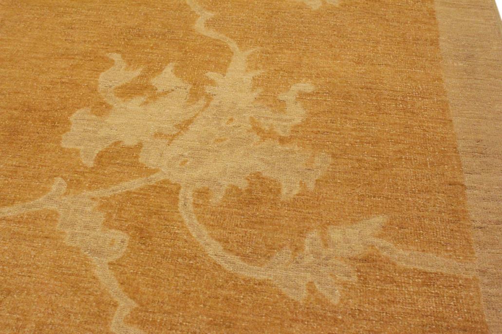 handmade Transitional Kafkaz Chobi Ziegler Dull Orange Tan Hand Knotted RECTANGLE 100% WOOL area rug 9 x 12