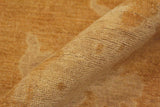 handmade Transitional Kafkaz Chobi Ziegler Dull Orange Tan Hand Knotted RECTANGLE 100% WOOL area rug 9 x 12