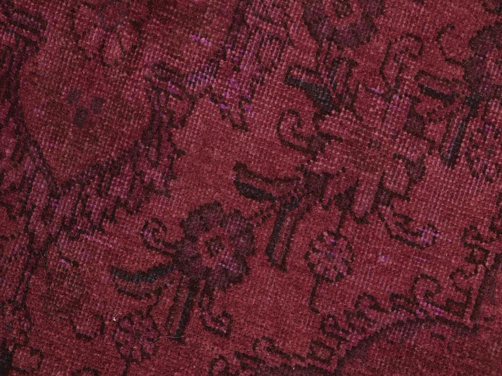 handmade Vintage Purple Brown Hand Knotted RECTANGLE 100% WOOL area rug 7x10
