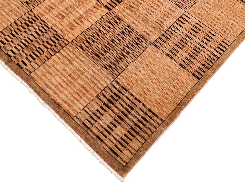 Shabby Chic Gabbeh Suzann Tan/Brown Wool Rug - 7'10'' x 9'8''