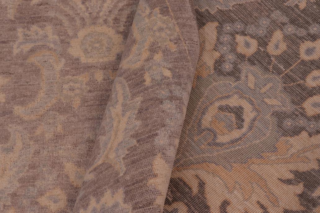 handmade Transitional Kafkaz Chobi Ziegler Lt. Brown Gray Hand Knotted RECTANGLE 100% WOOL area rug 9 x 11