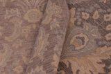 handmade Transitional Kafkaz Chobi Ziegler Lt. Brown Gray Hand Knotted RECTANGLE 100% WOOL area rug 9 x 11