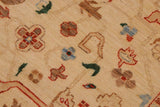 handmade Traditional Kafkaz Chobi Ziegler Tan Blue Hand Knotted RECTANGLE 100% WOOL area rug 9 x 11