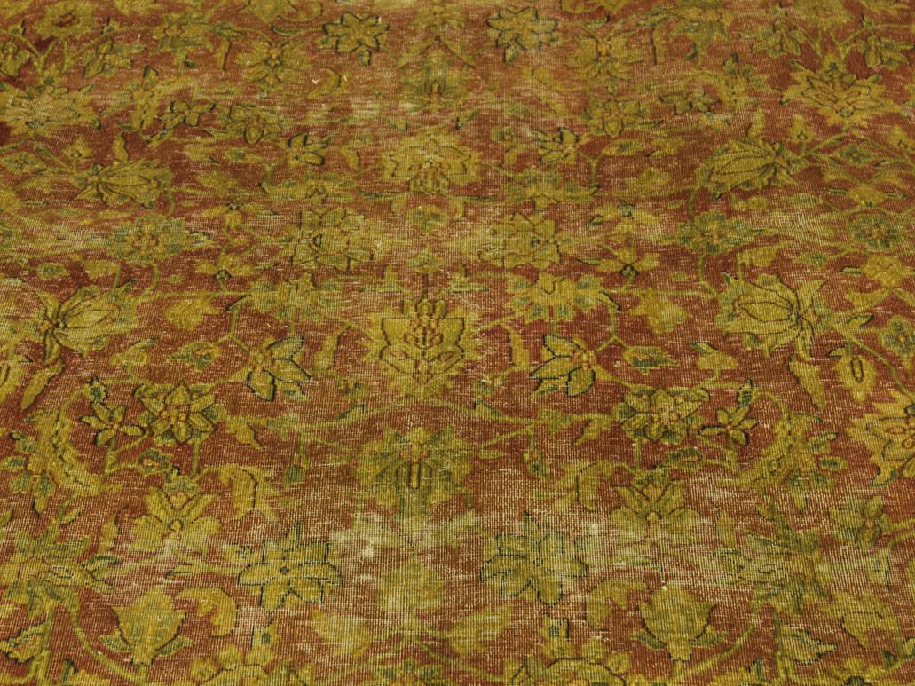 handmade Vintage Rust Blue Hand Knotted RECTANGLE 100% WOOL area rug 10x13