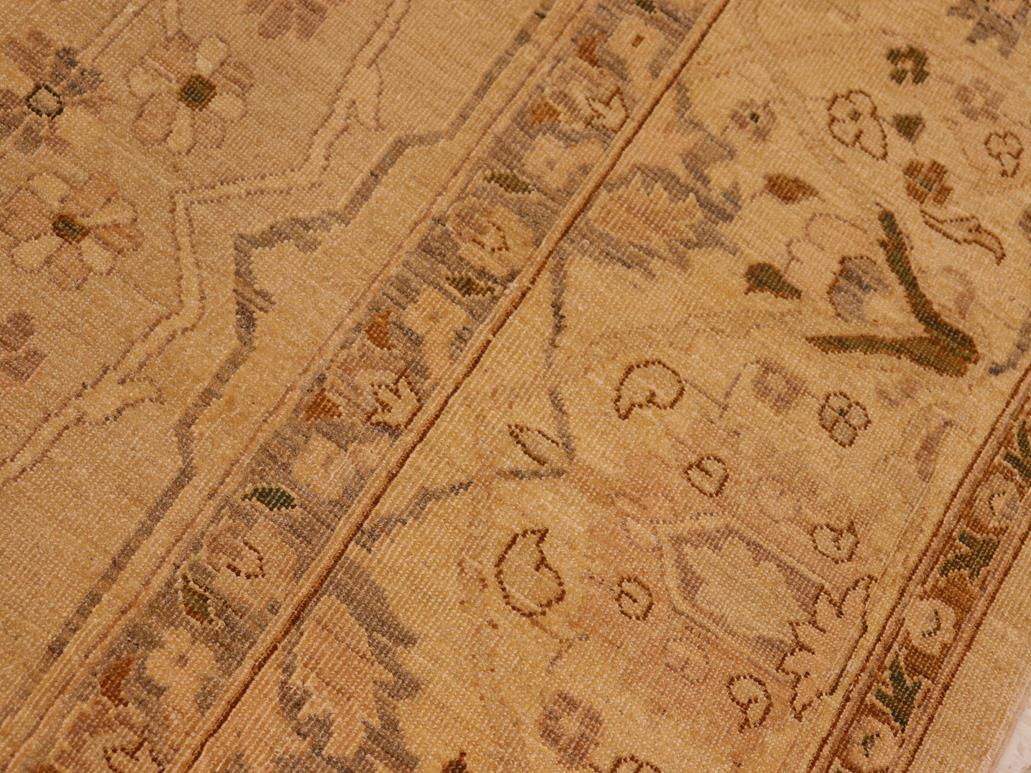handmade Traditional Antique Tan Brown Hand Knotted RECTANGLE 100% WOOL area rug 10x14