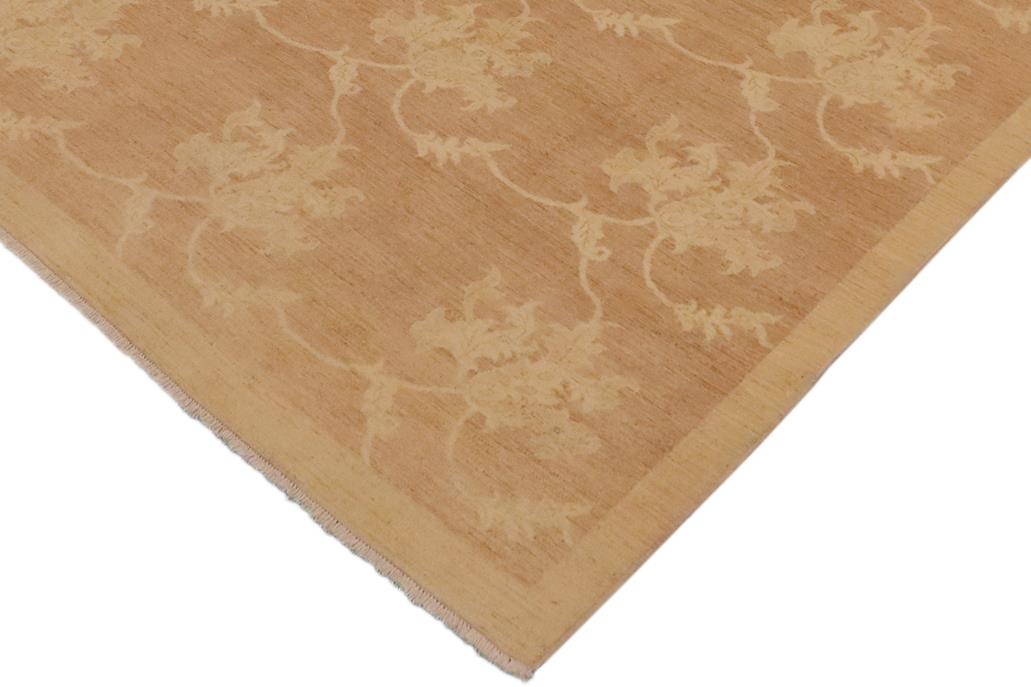 handmade Transitional Kafkaz Chobi Ziegler Lt. Brown Beige Hand Knotted RECTANGLE 100% WOOL area rug 9 x 11