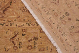 handmade Transitional Kafkaz Chobi Ziegler Tan Lt. Green Hand Knotted RECTANGLE 100% WOOL area rug 9 x 12