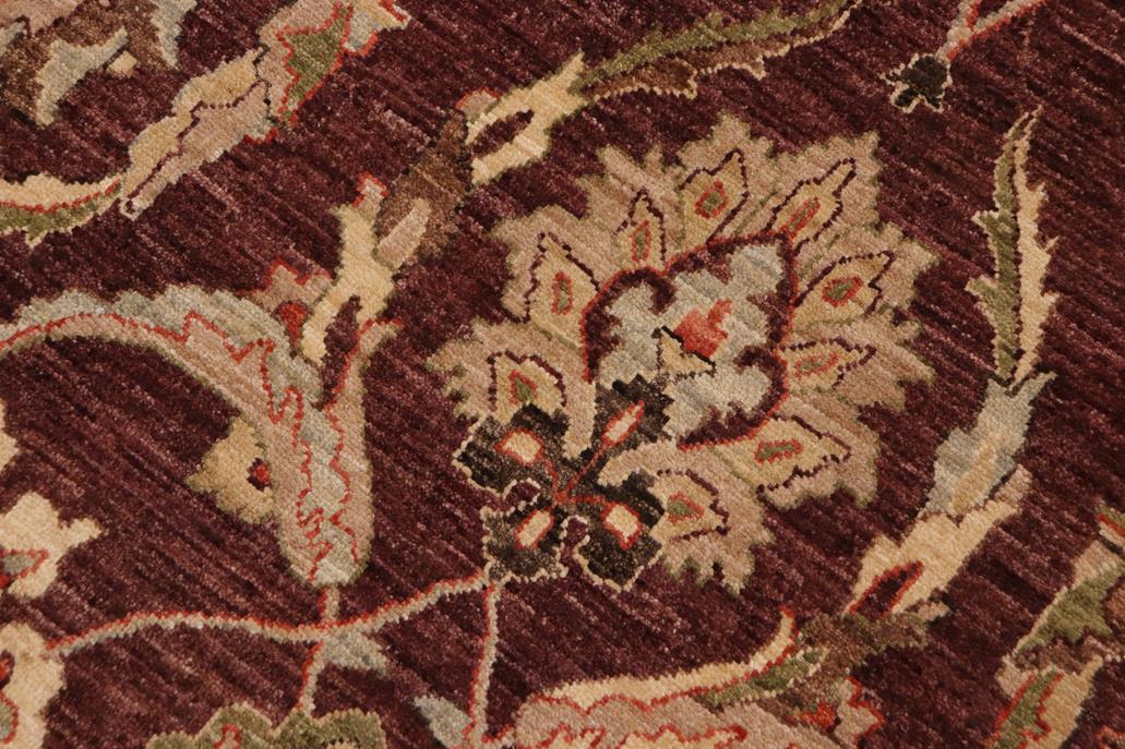 handmade Traditional Kafkaz Chobi Ziegler Brown Beige Hand Knotted RECTANGLE 100% WOOL area rug 9 x 12