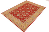 handmade Traditional Kafkaz Chobi Ziegler Orange Gold Hand Knotted RECTANGLE 100% WOOL area rug 9 x 12