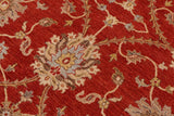 handmade Traditional Kafkaz Chobi Ziegler Orange Gold Hand Knotted RECTANGLE 100% WOOL area rug 9 x 12