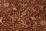 handmade Traditional Kafkaz Chobi Ziegler Brown Gray Hand Knotted RECTANGLE 100% WOOL area rug 9 x 11