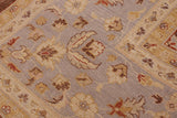 handmade Traditional Kafkaz Chobi Ziegler Brown Gray Hand Knotted RECTANGLE 100% WOOL area rug 9 x 11