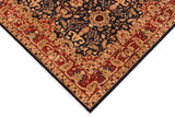 handmade Traditional Kafkaz Chobi Ziegler Blue Rust Hand Knotted RECTANGLE 100% WOOL area rug 9 x 12