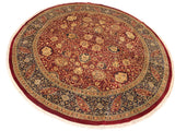 handmade Traditional Kashan Red Blue Hand Knotted ROUND 100% WOOL area rug 12x12