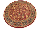 handmade Traditional Kashan Red Blue Hand Knotted ROUND 100% WOOL area rug 12x12