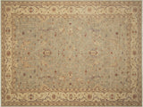 Shabby Chic Ziegler Stevie Green/Ivory Wool Rug - 12'8'' x 18'5''