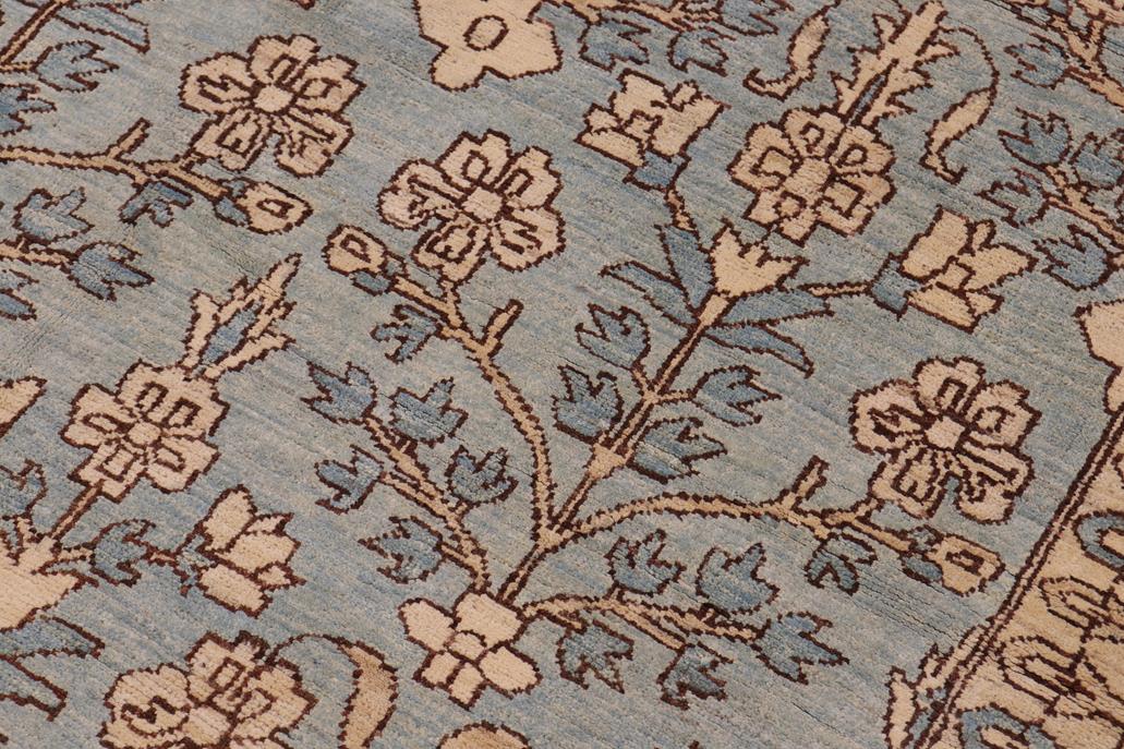 handmade Transitional Kafkaz Chobi Ziegler Lt. Green Lt. Green Hand Knotted RECTANGLE 100% WOOL area rug 12 x 18