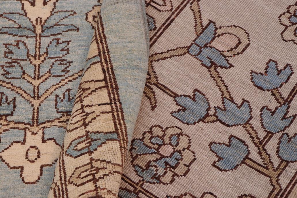 handmade Transitional Kafkaz Chobi Ziegler Lt. Green Lt. Green Hand Knotted RECTANGLE 100% WOOL area rug 12 x 18