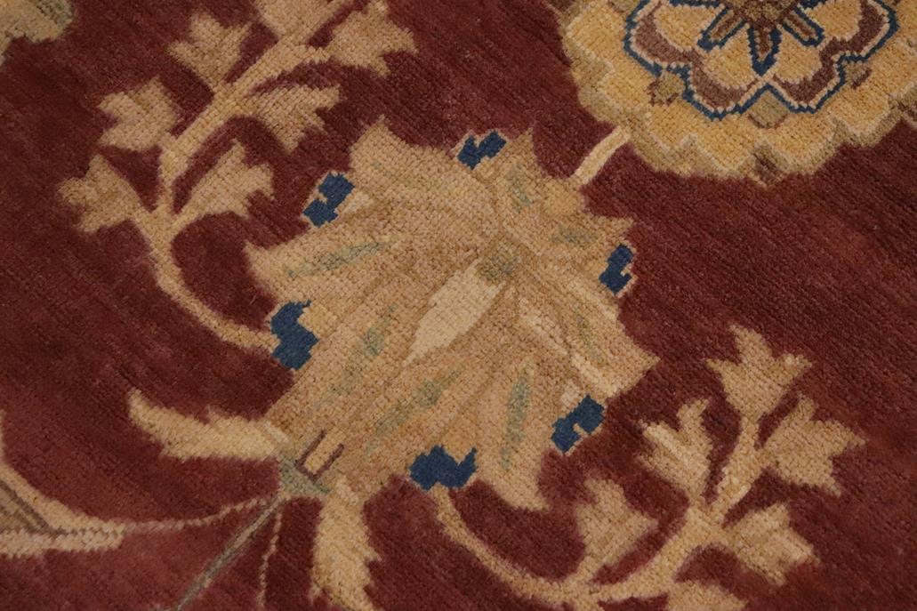 handmade Traditional Kafkaz Chobi Ziegler Sienna Tan Hand Knotted RECTANGLE 100% WOOL area rug 9 x 11