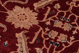handmade Traditional Kafkaz Chobi Ziegler Red Blue Hand Knotted RECTANGLE 100% WOOL area rug 9 x 12