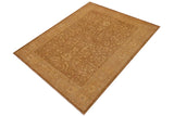 handmade Traditional Kafkaz Chobi Ziegler Gold Tan Hand Knotted RECTANGLE 100% WOOL area rug 10 x 12