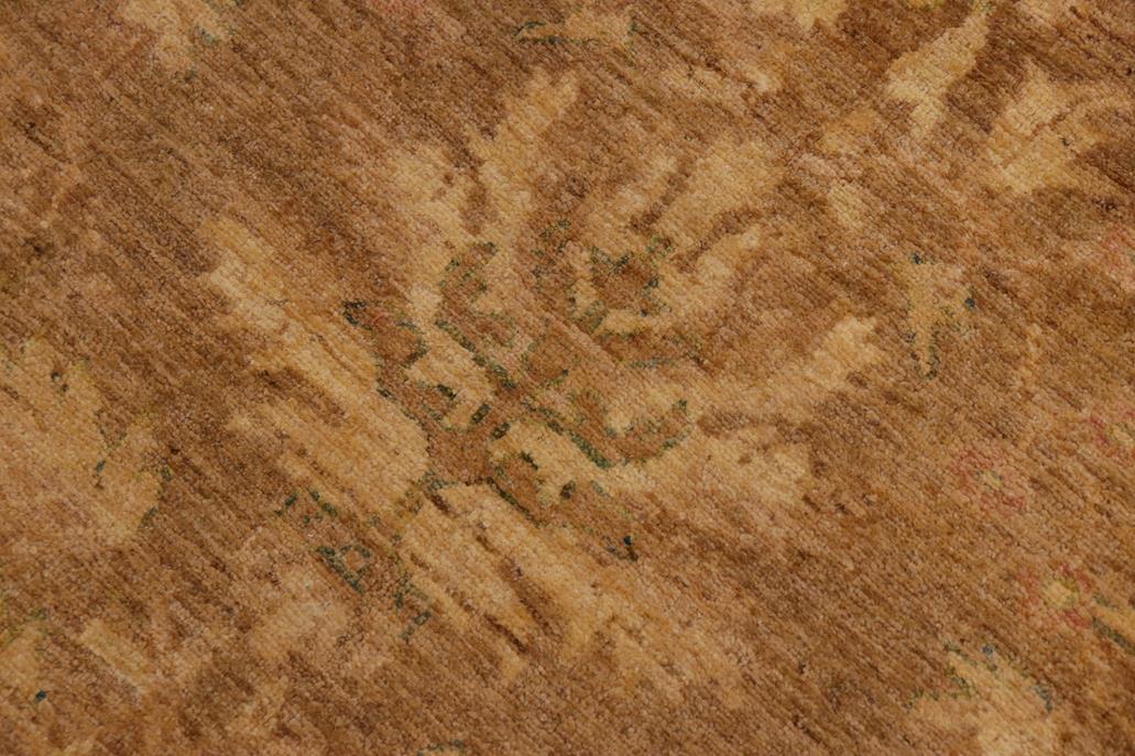 handmade Traditional Kafkaz Chobi Ziegler Gold Tan Hand Knotted RECTANGLE 100% WOOL area rug 10 x 12
