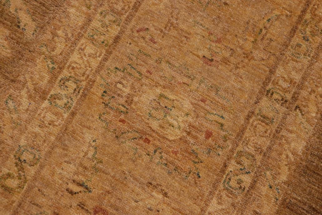 handmade Traditional Kafkaz Chobi Ziegler Gold Tan Hand Knotted RECTANGLE 100% WOOL area rug 10 x 12