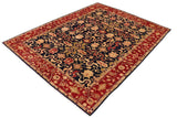 handmade Traditional Kafkaz Chobi Ziegler Blue Red Hand Knotted RECTANGLE 100% WOOL area rug 9 x 12